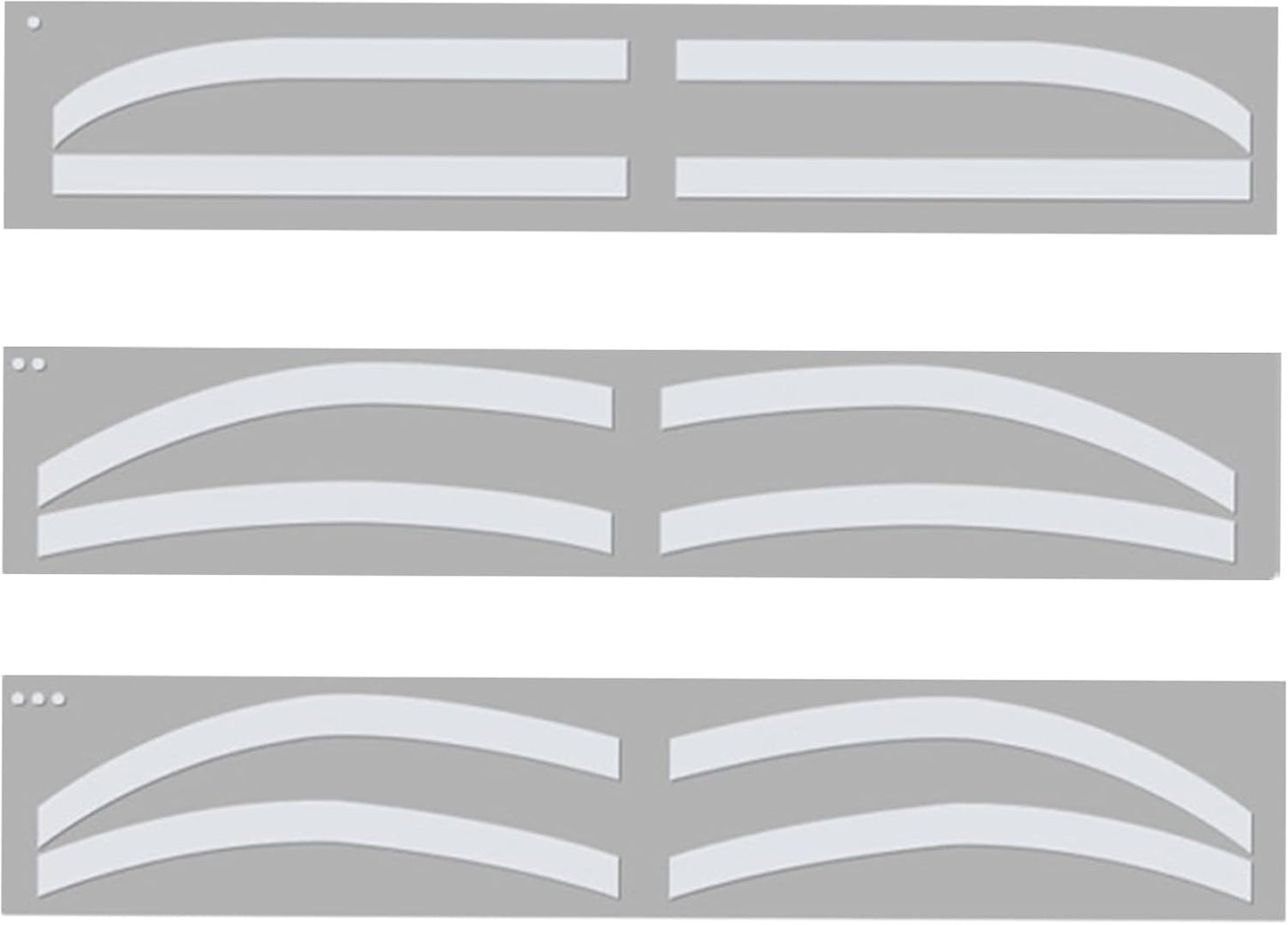 Eyebrow Stencil, Silicone Disposable Skin‑Friendly Eyebrow Stencil Kit Hygienic Convenient Easy to Use Eyebrow Shaping Stencils for Microblading Artist to Shape and Position