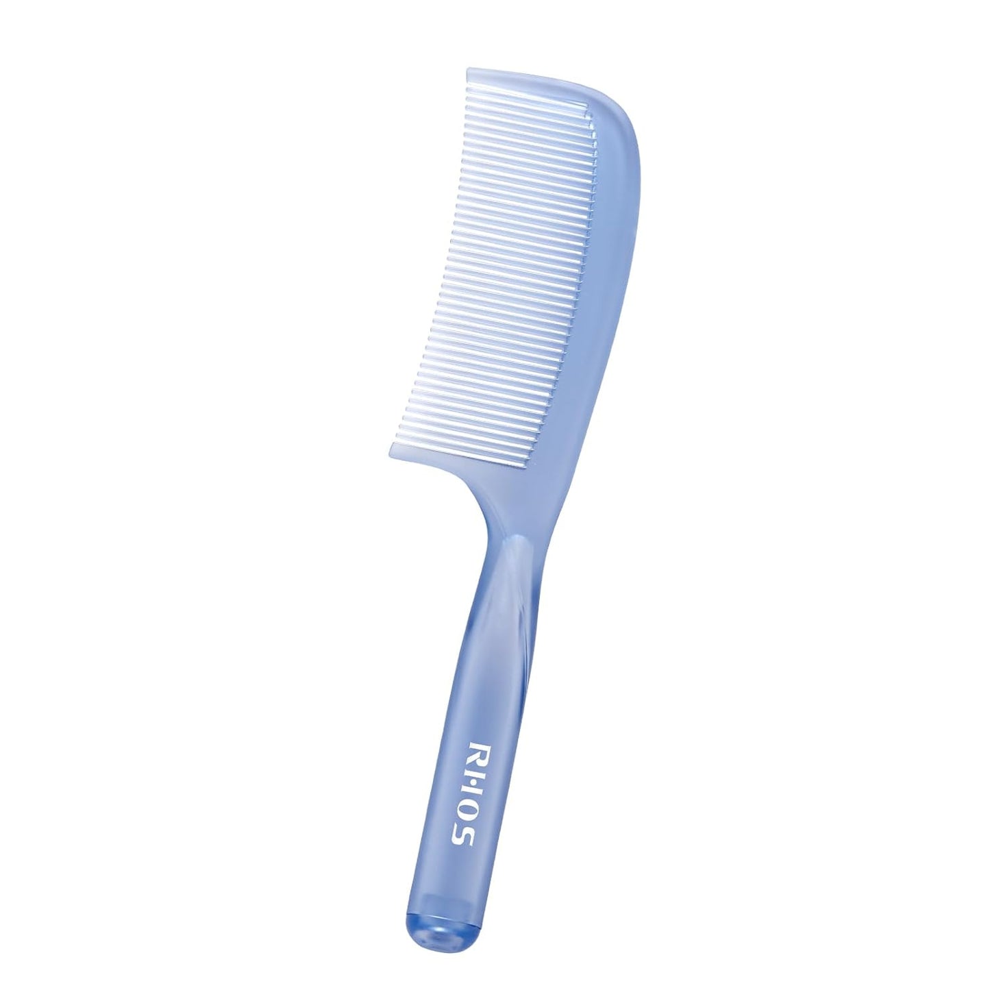 RHOS Detangler Hair Comb for Women and Men-Wide Tooth Comb for Curly,Thick,Wavy,Long Hair,Large Tooth Detangling Comb for Wet and Dry Hair-Styling Essentials Round Handle Hairdressing Comb(Blue)