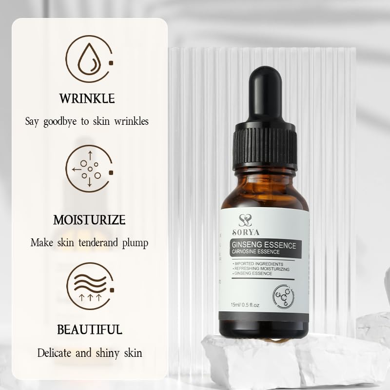 Korean Red Ginseng Skin Care Set of 8 Anti-Aging Skincare Routine Serum, Toner, Lotion Pore Cleanser, Hydrating Moisturizer For Most Skin Types