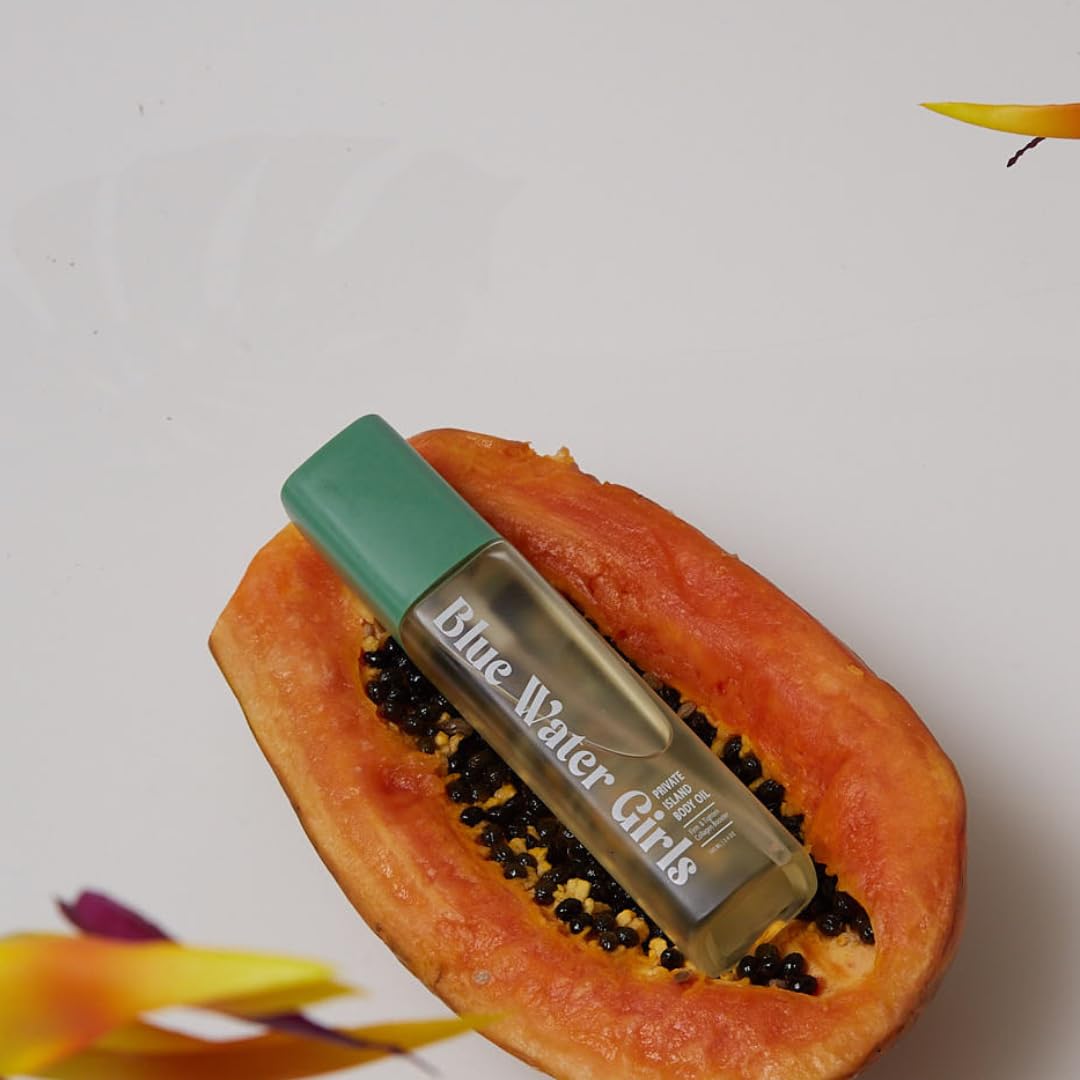 Private Island Body Oil with Collagen Peptides – Deeply Hydrating After-Shower Oil for Winter-Dry Skin – Firming, Nourishing & Barrier-Restoring with Jojoba, Sea Buckthorn & Squalane (3.4 oz)