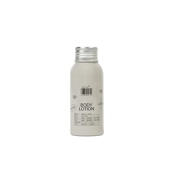 DedCool Body Lotion Mini 2OZ Xtra Milk – Lightweight, Deeply Hydrating Formula with Ceramides, Snow Mushroom & Meadowfoam Oil