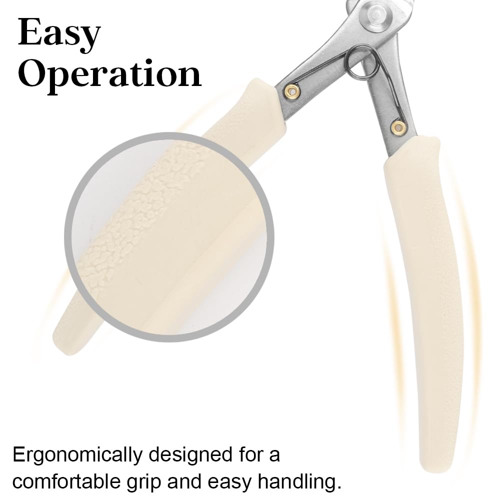 Hair Extension Pliers with Silicone Handle Anti-slip Keratin Bond Cutters for Pre-bonded Extensions K-Tip Extensions Electrical Wire Cable Cutters Wire Flush Cutters Wire Clippers Nippers