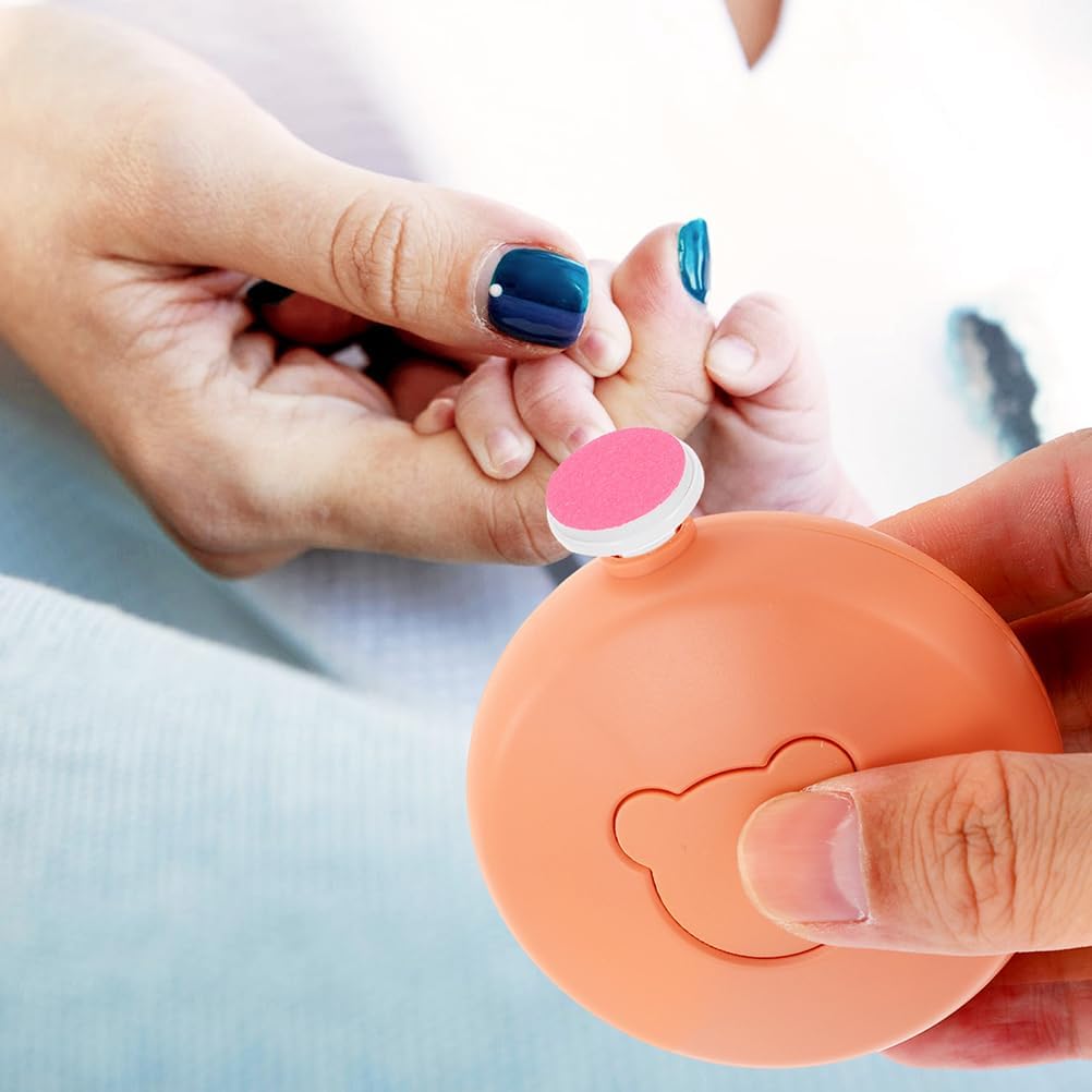 Angoily 24pcs Rechargeable Electric Nail Trimmer Simply Nail Cutting Heads Childern Thumble Trimmer Thumble Accessories