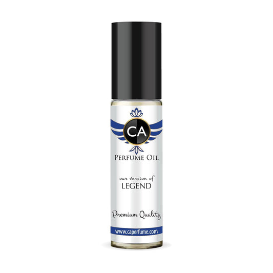 CA Perfume Impression of Legend for Men Eau De Parfum Aromatic Fougere Scent Long Lasting Cologne for Men Travel Size TSA Ready for Day and Night Wear 0.33 Fl Oz 10ml