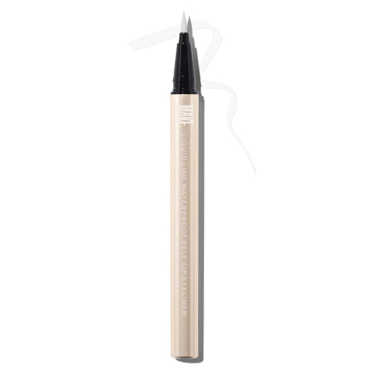 MAKE Beauty Liquid Line Waterproof Liquid Eyeliner Pen. Smudge-Proof Felt Tip for Precise Application of Lines, Wings, and Graphics. Long Lasting Eye Liner - Shade, Optical. White Eyeliner