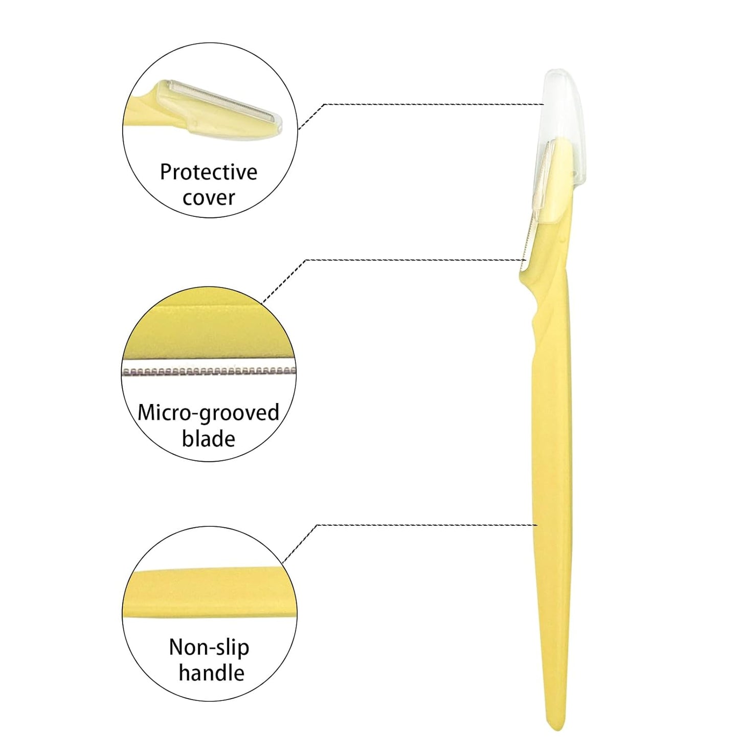 Eyebrow Razor for Women,4 Pcs Dermaplane Razor for Women Face Multipurpose Facial Hair Shaper Trimmer