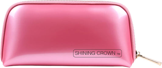 Shining Crown Muliti-Functional Portable Travel Makeup Tote Bag Cosmetic Pouch For Storage Toiletry Travel Accessories, Pink Color