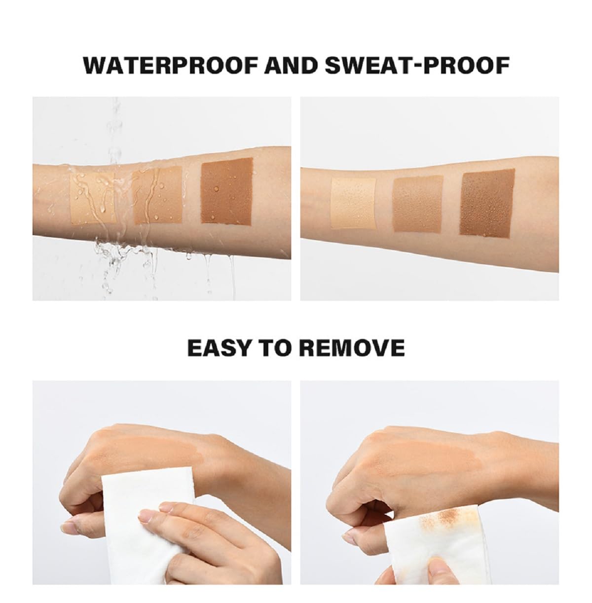 Leg Makeup Waterproof No Transfer, Flawless Body & Leg Scar and Tattoos Cover up Makeup Waterproof Concealer. (1# Fairest Glow)