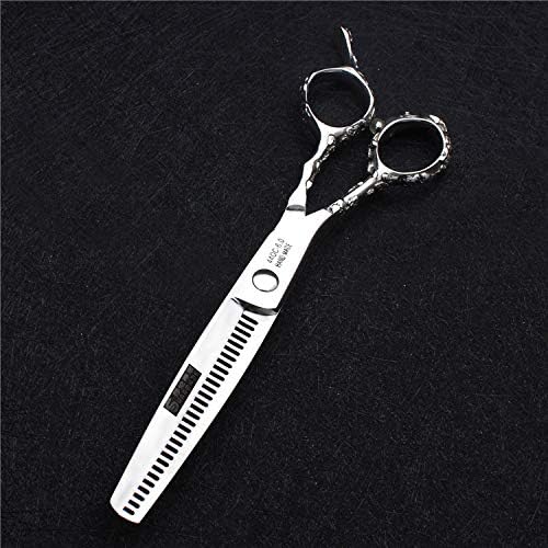 Hairdresser Professional Left-Handed Scissors Set 6/7/7.5/8/9 Inch 440C Hair Sparse Cutting Tools (6 Inches, 2 Pieces-EE)
