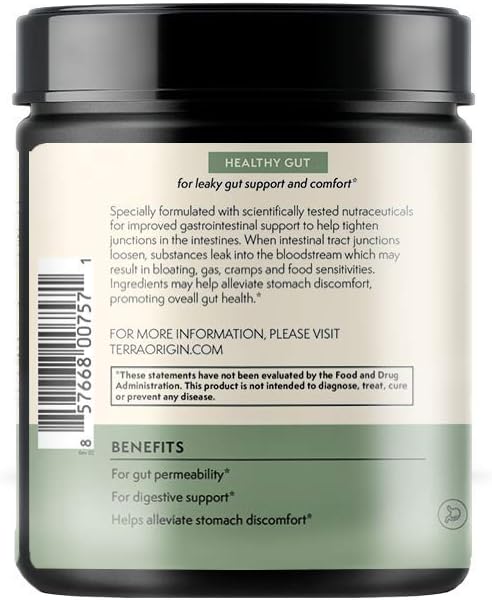 TERRA ORIGIN Healthy Gut Mint Flavor |30-Servings with