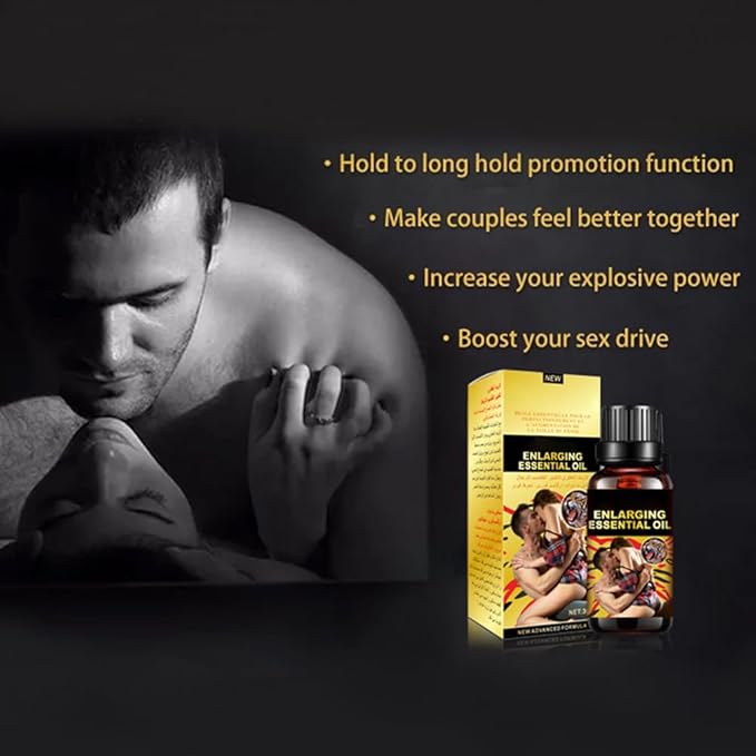 Men's Erotic Massage Essential Oil for Sex, Sexual Enhancement Erection Cream, Penisgrowth Oil Longer Thicker, Penis Energy Massage Essence Oiyl, for Care Delay Performance Boost Strength
