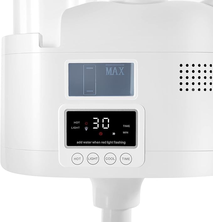 Professional Facial Steamer 3 in 1 Steamer for Face with Hot & Cold Nozzle 5X LED Magnifying Lamp Facial Steamer for Esthetician Beauty Face Equipment Use at Home or Salon