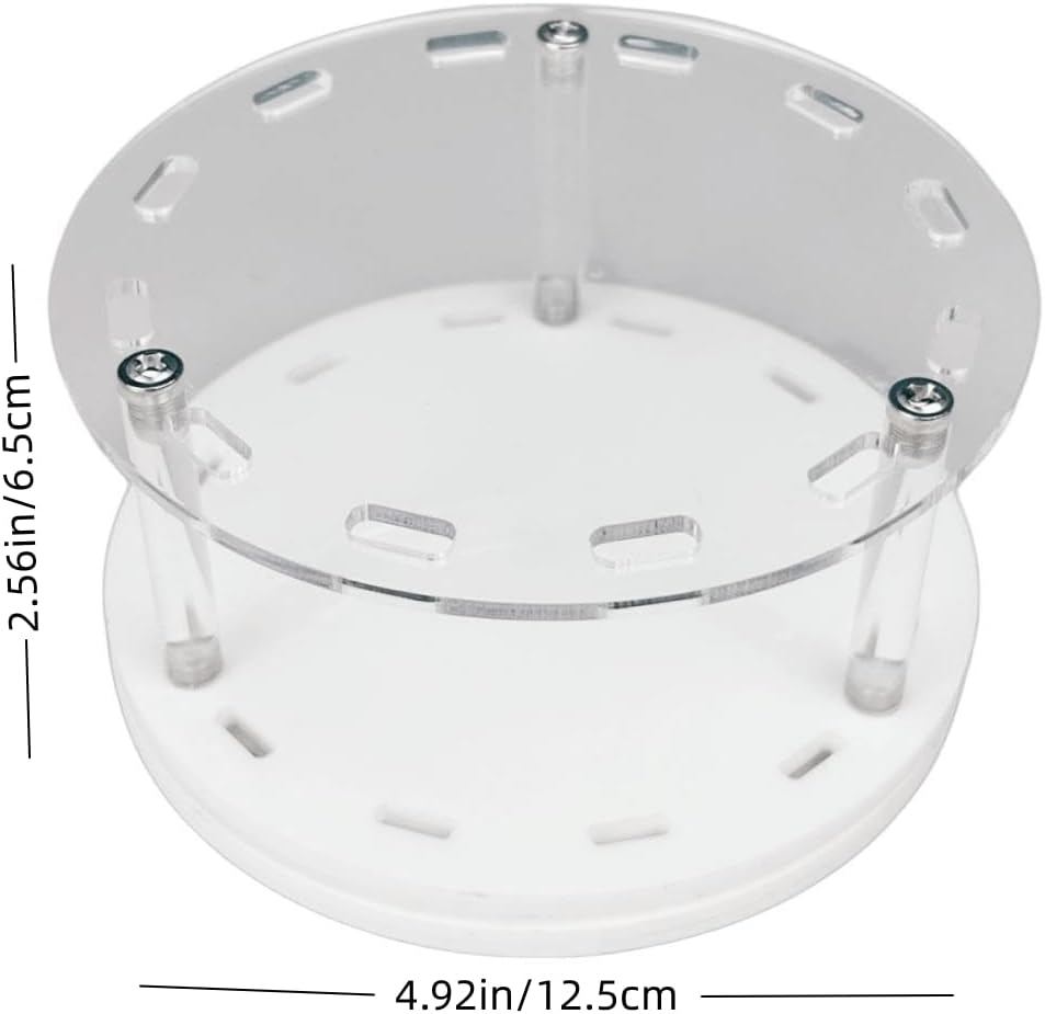 12 Holes Acrylic Rotatable Tweezers Holder, Eyelash Makeup Grafting Tweezer Display Stand Extensions Organizer Training Rack Beauty Tools (White)