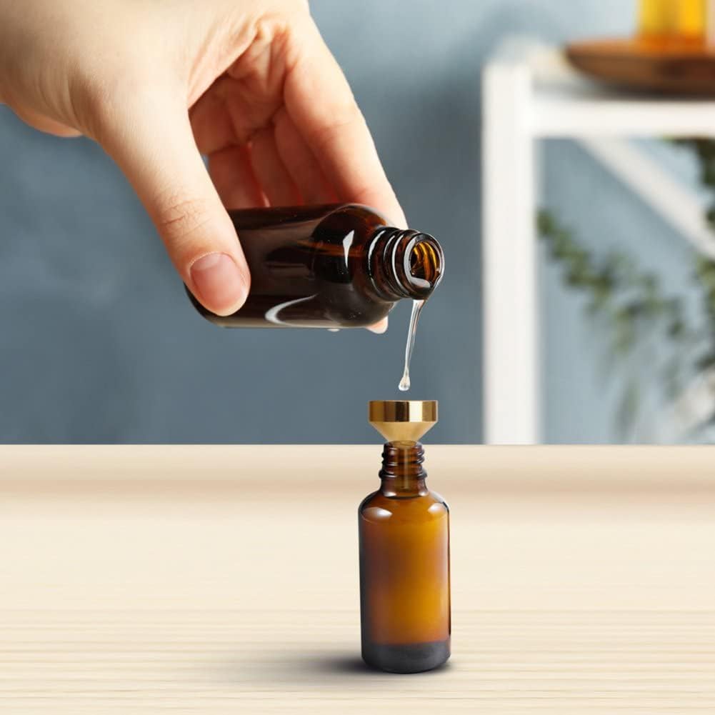 10 Pcs Metal Mini Funnel, Tiny Funnel for Filling Bottles, Small Funnel to Transfer Cosmetics, Essential Oils, Perfume, Liquids
