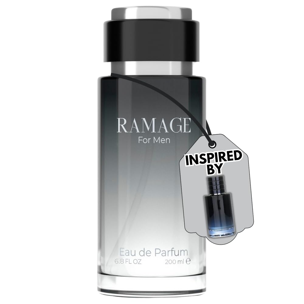 Cologne for Men – INSPIRED by A WORLD RENOWNED MEN’S PERFUME – Bergamot, Pepper, Vanilla, Ambroxan – Sexy, Bold, Fresh, Long-Lasting Eau De Parfum 200ml (6.8 fl oz)
