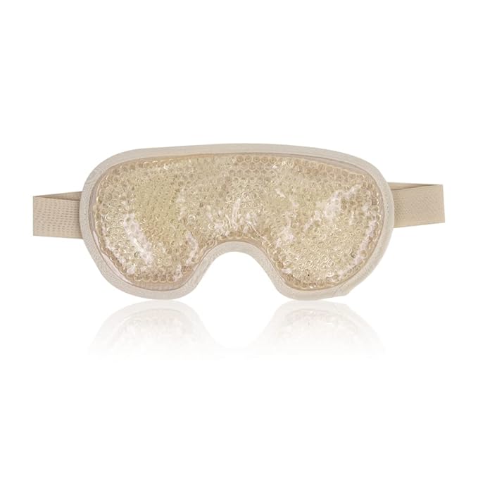 NEWGO Bundle of Cold Gel Eye Mask and Round Ice Pack
