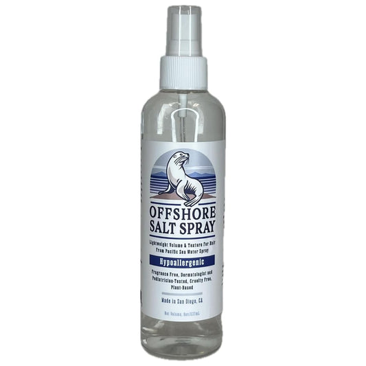 Offshore Salt Spray: Sea Salt Hair Mist for Sensitive Scalp, Lightweight Algae-Based Styling Spray, Hypoallergenic and Dermatologist-Tested, 8oz NATIONAL ECZEMA ASSOCIATION SEAL OF ACCEPTANCE