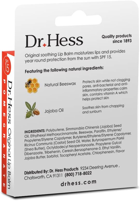 Udder Stick Lip Balm, Pomegranate, 4 Count