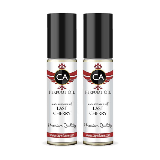 CA Perfume Impression of Last Cherry Unisex Eau De Parfum Amber Floral Scent Long Lasting Unisex Fragrance Travel Size TSA Ready for Day and Night Wear 0.33 Fl Oz 10ml (Pack of 2)