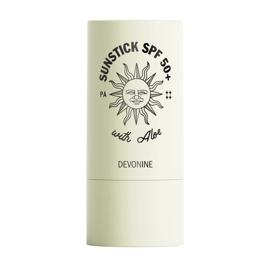 [DEVONINE] Sunstick SPF 50+with Aloe Vera Infused Stick - Moisturizing Protection with Dual Functionality, Wrinkle Improvement and Skin Protection, 0.7oz (18g)