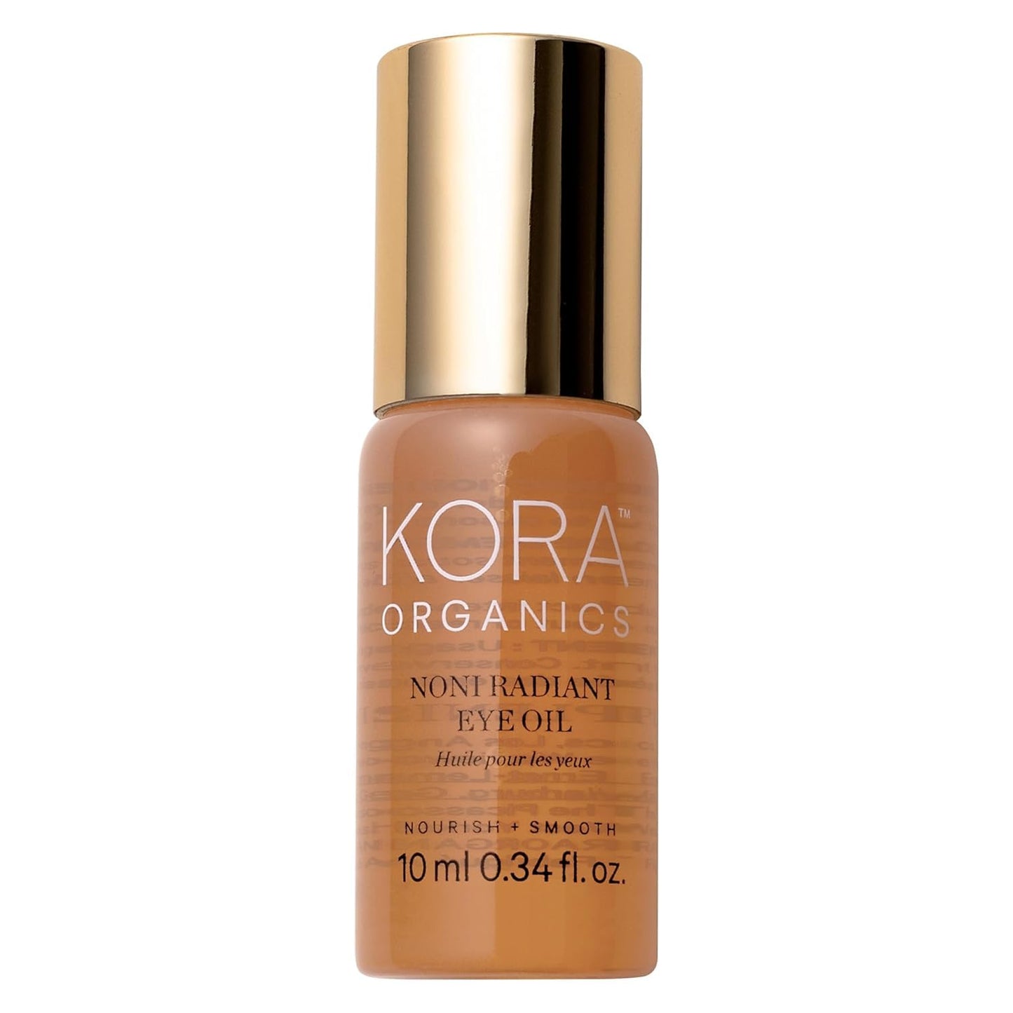 KORA Organics Noni Radiant Hydrating Under Eye Oil Roller, Smooth & Tone, Certified Organic, Cruelty Free Eye Serum - Delicate Eyebag Remover - Travel Essential for Puffy Face & Wrinkes - 0.34 Fl Oz
