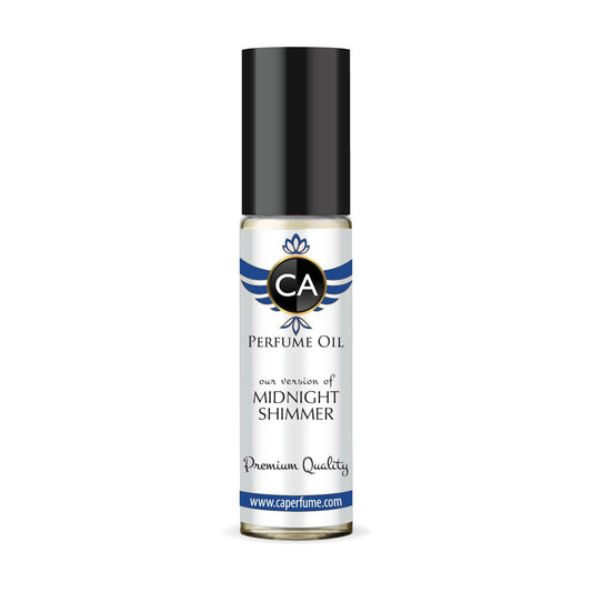 CA Perfume Impression of Midnight Shimmer for Women Fragrance Oil Floral Woody Musk Scent Long Lasting Perfumes for Women Travel Size TSA Ready Mini Parfum Body Oil Roll-on 0.33 Fl Oz 10ml