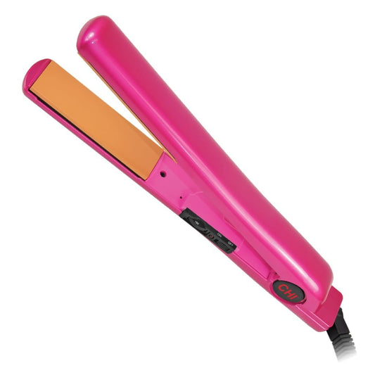 CHI Tourmaline Ceramic Series Flat Iron, Hair Straightener For Silky Smooth Hair, Ideal For Straightening Or Curling Hair, 1" Iron, Pure Pink