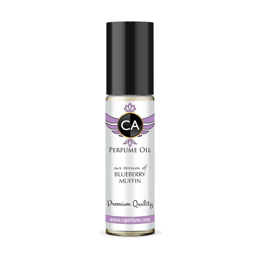 CA Perfume IOriginals Blueberry Muffin Unisex Fragrance Oil Gourmand Scent Long Lasting Perfumes for Women & Men Travel Size TSA Ready Mini Parfum Body Oil Roll-on 0.33 Fl Oz 10ml