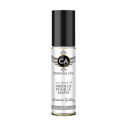 CA Perfume Impression of Absolue Pour Le Matin Unisex Fragrance Oil Citrus Aromatic Scent Long Lasting Perfumes for Women & Men Travel Size TSA Ready Mini Parfum Body Oil Roll-on 0.33 Fl Oz 10ml