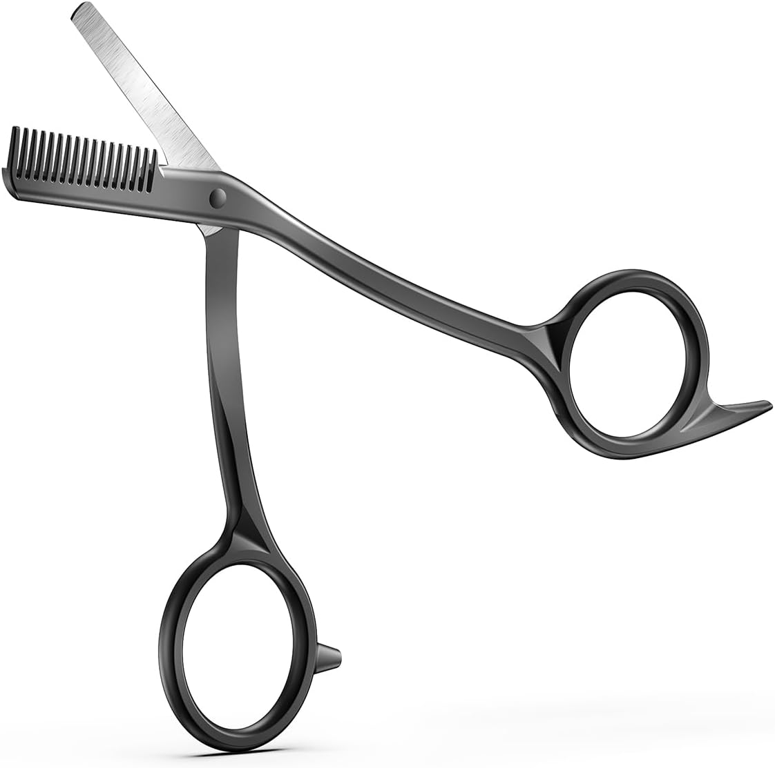 FERYES Eyebrow Trimmer Scissors with Combs, Stainless Steel Scissor & Comb in One, Precision Eyebrow Trimming Scissors for Women and Men