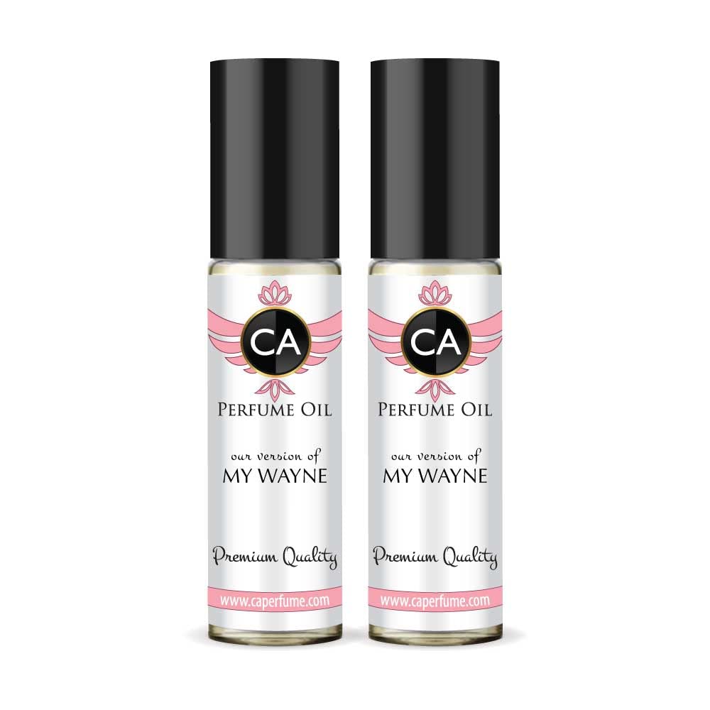 CA Perfume Impression of My Wayne for Women Eau De Parfum Floral Scent Long Lasting Perfumes for Women Travel Size TSA Ready for Day and Night Wear 0.33 Fl Oz 10ml (Pack of 2)