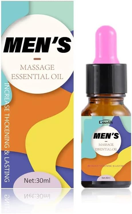 Massage Oil Enlargement Oil Increase Enlarge Gel Thicker Longer Stronger Large Size Enlarger Cream BLSEX for Men (F414-MEN'S Oil 30ML)