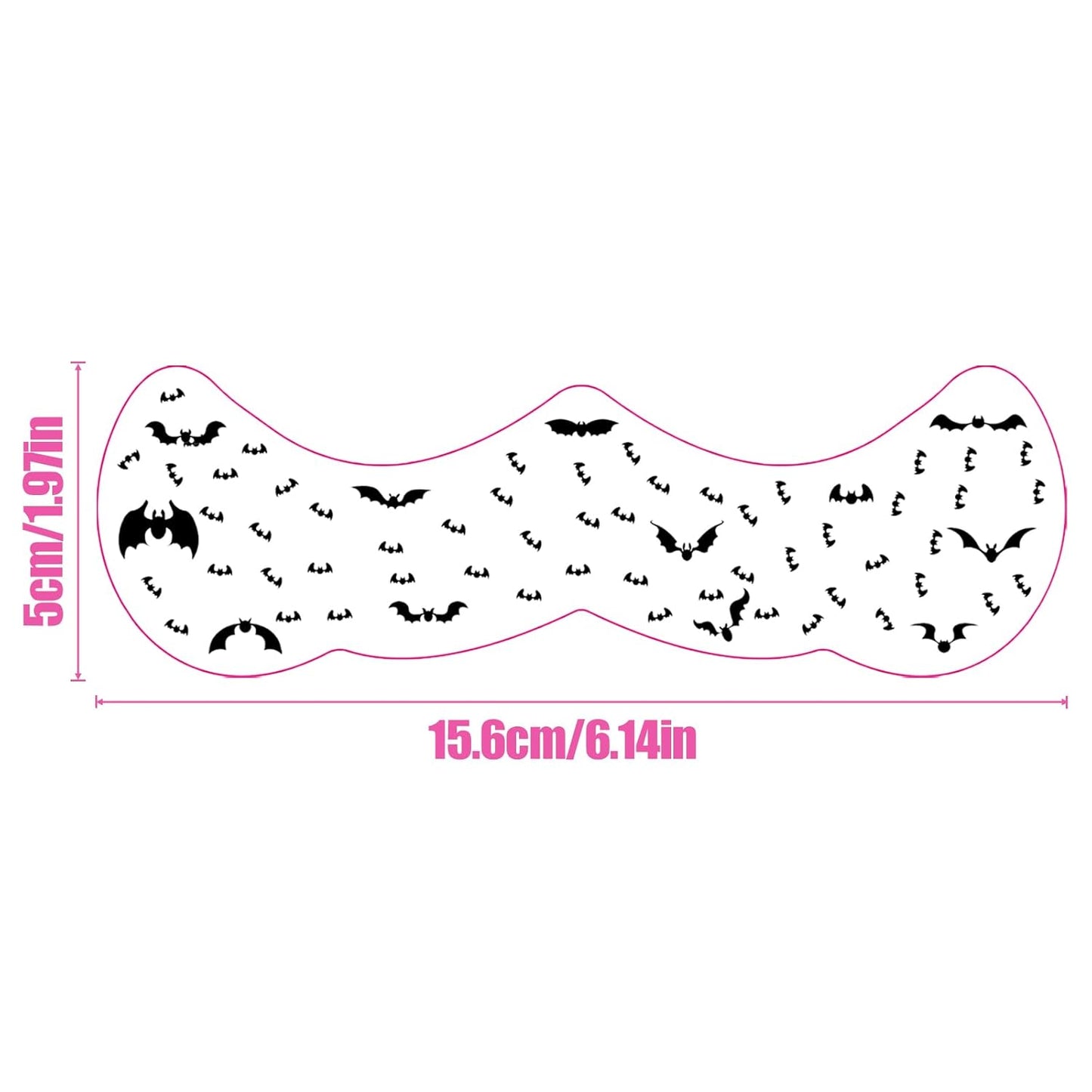 Halloween Freckle Face Tattoo, Temporary Tattoos,Temporary Makeup Stickers,Cut Bat Face Tattoos for Women, Halloween, Costume Parties, Freckles Tattoo Art 8Pcs