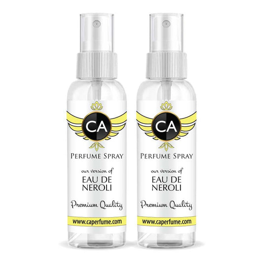 CA Perfume Eco Refill Impression of Eau De Neroli For Women & Men EDP Perfume Concentrated Long Lasting Eau de Parfum Spray Refillable Atomizer Bottle 2 Fl Oz/60ml X2