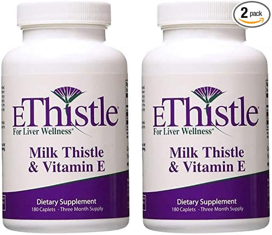 Liver Wellness Dietary Supplement, Milk Thistle 180 Count 2)