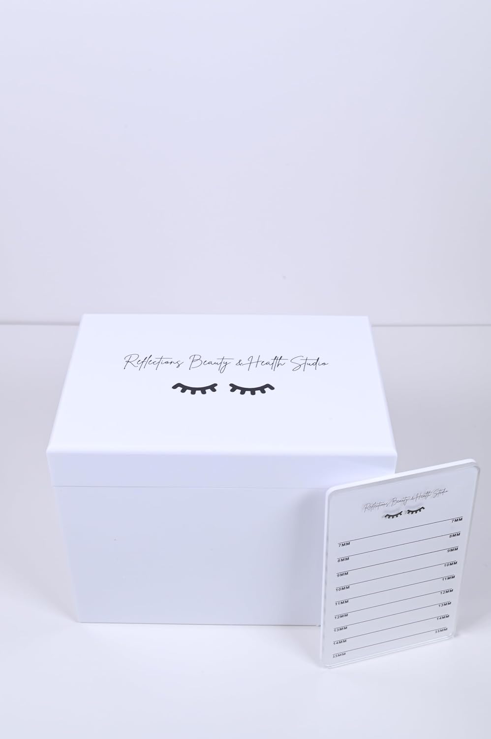 10 Layers Acrylic Eyelash Storage Box - Makeup Organizer False Eyelashes Glue Pallet Holder - Eyelash Extension Organizer Box - Grafting Eye Lashes Extension Close-Packed Display with 10 Pallets