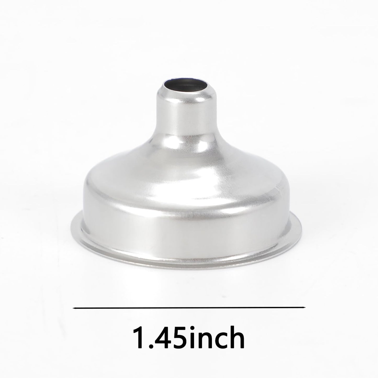 1.45'' Stainless Steel Mini Funnels 12pcs for Miniature Bottles, Essential Oils, DIY Lipbalms Cooking Spices Liquids, Homemade Make-Up Fillers (12)