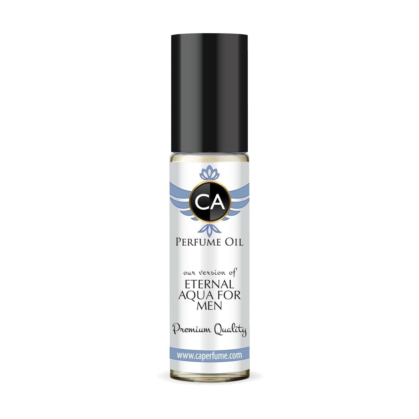 CA Perfume Impression of Eternal Aqua For Men Fragrance Oil Woody Aromatic Scent Long Lasting Cologne for Men Travel Size TSA Ready Mini Parfum Body Oil Roll-on 0.33 Fl Oz 10ml