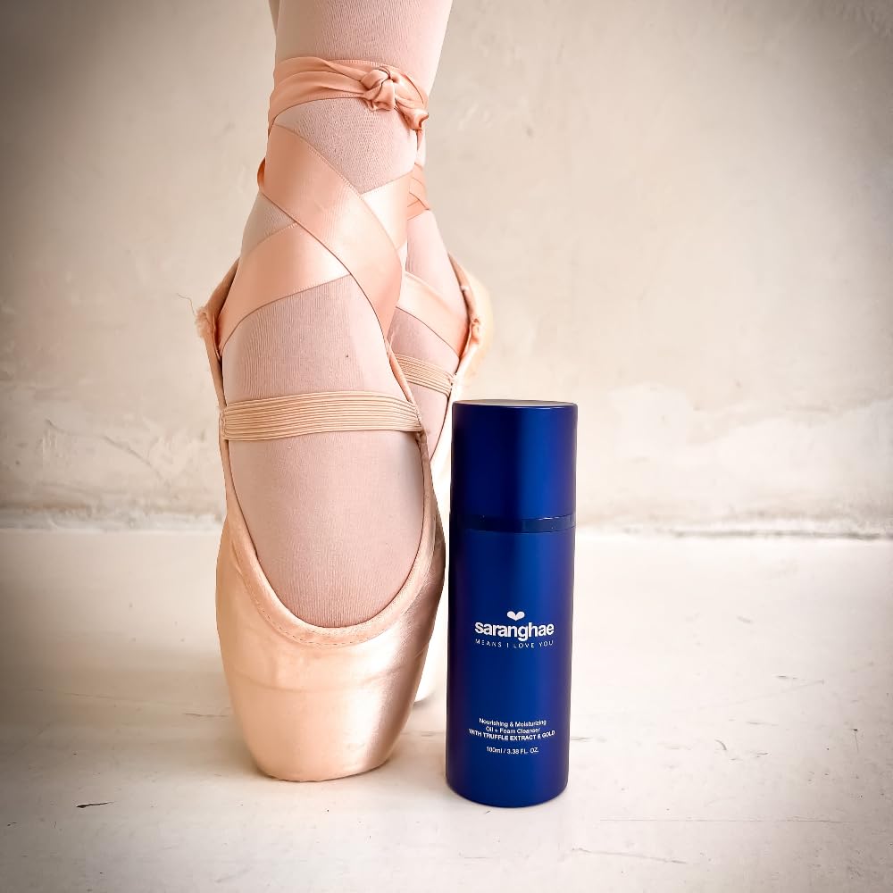 Saranghae Premium Oil Cleanser for Face, Calendula Korean Cleansing Oil to Foam Face Wash - Hydrating Makeup Remover and Cleanser for Clean, Firm Skin