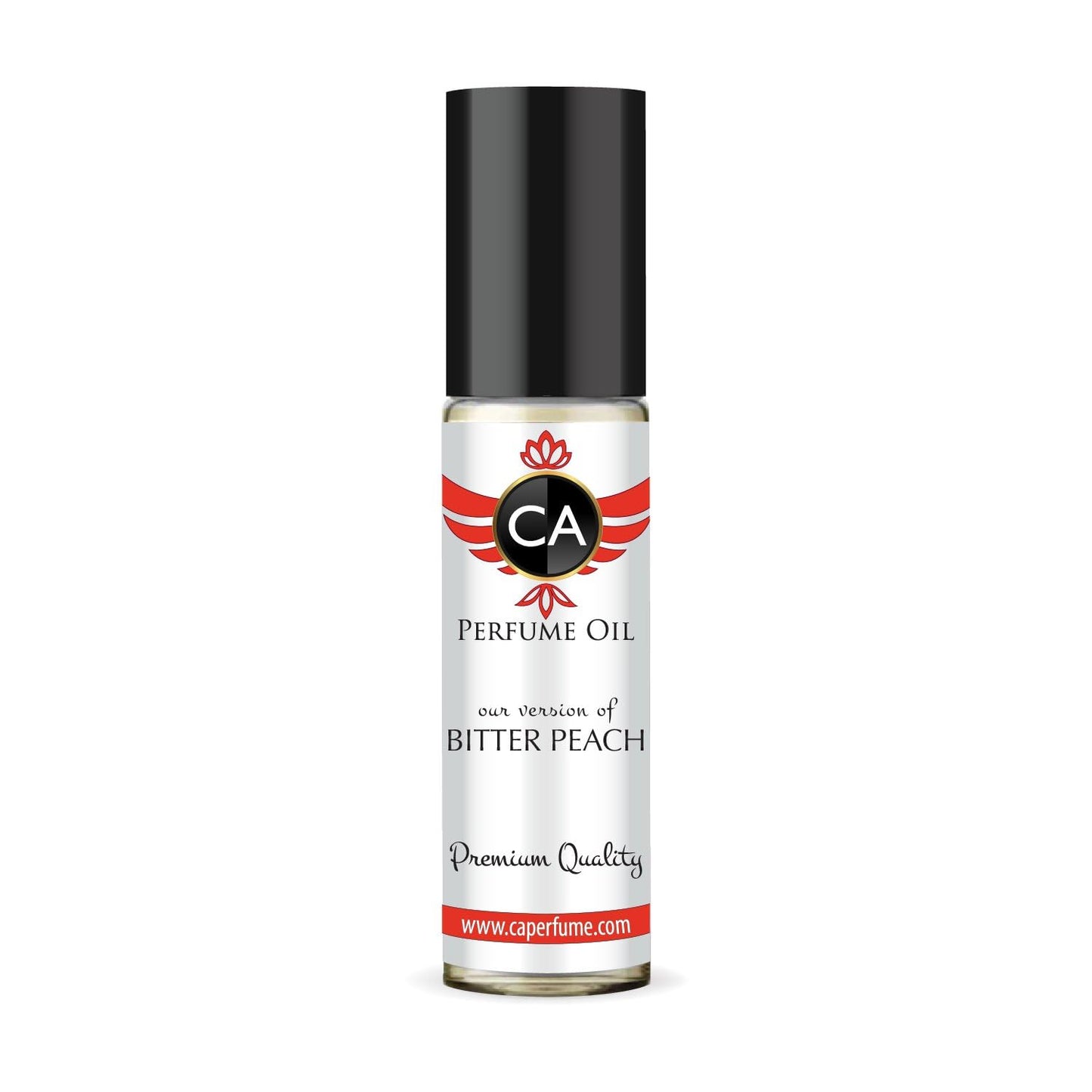 CA Perfume Impression of Bitter Peach Unisex Eau De Parfum Amber Vanilla Scent Long Lasting Unisex Fragrance Travel Size TSA Ready for Day and Night Wear 0.33 Fl Oz 10ml