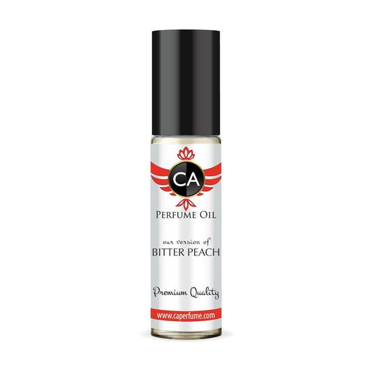 CA Perfume Impression of Bitter Peach Unisex Eau De Parfum Amber Vanilla Scent Long Lasting Unisex Fragrance Travel Size TSA Ready for Day and Night Wear 0.33 Fl Oz 10ml