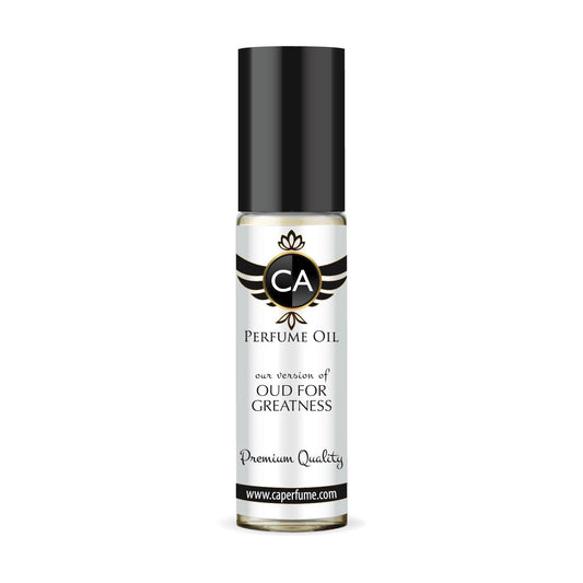 CA Perfume Impression of Oud for Greatness Unisex Fragrance Oil Woody Spicy Scent Long Lasting Perfumes for Women & Men Travel Size TSA Ready Mini Parfum Body Oil Roll-on 0.33 Fl Oz 10ml