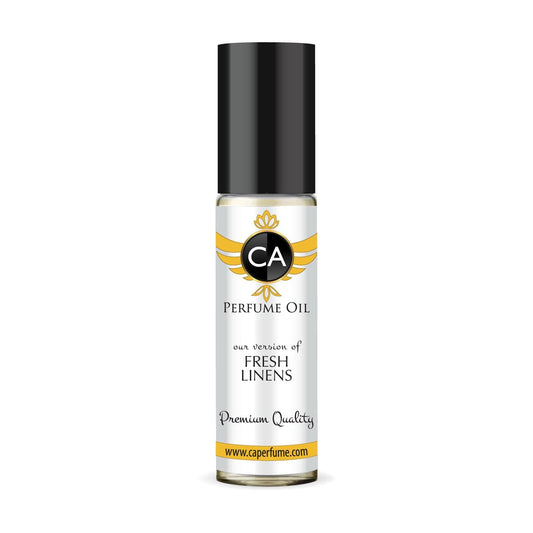 CA Perfume Impression of Fresh Linens Unisex Fragrance Oil Floral Scent Long Lasting Perfumes for Women & Men Travel Size TSA Ready Mini Parfum Body Oil Roll-on 0.33 Fl Oz 10ml