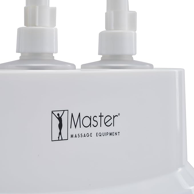 Master Massage 3-Bottles Massage Oil, Lotion, Cream Warmer Heater with Empty Bottles- Massage Cream Heating Device- Salon SPA Massage Body Therapy, White