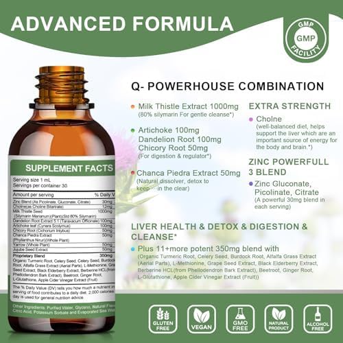 (2 Pack) Liver Health Liquid Drops w/21 Potent