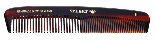 #8 Handmade Wide Narrow Tooth Comb Tortoise Havana Acetate Thick Coarse Curly Thin Fine Straight Hair Detangling Parting Grooming Teasing Styling Hairdresser Barber Hairdressing Wet Dry Pocket