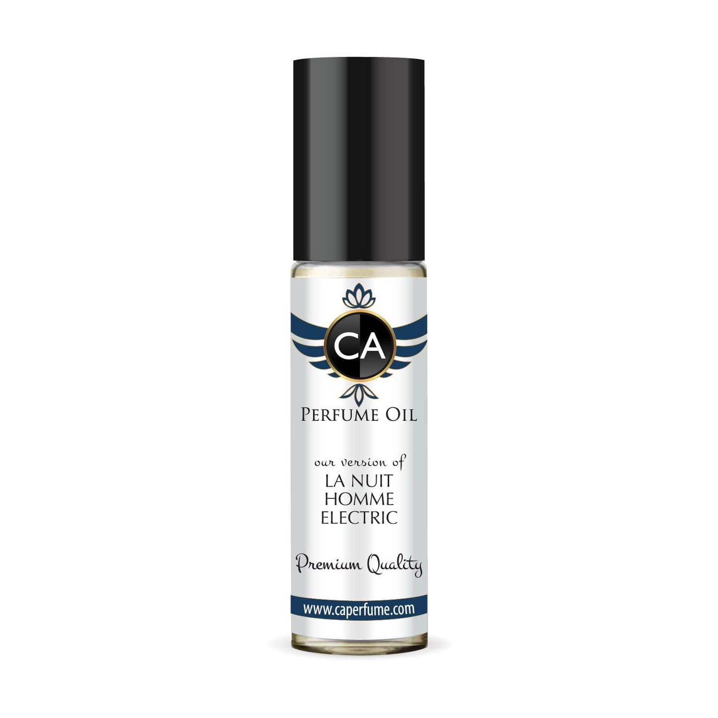 CA Perfume Impression of La Nuit Homme Electric for Men Perfume Oil Amber Fougere Scent Long Lasting Cologne for Men Travel Size TSA Ready Mini Parfum Body Oil Roll-on 0.33 Fl Oz 10ml