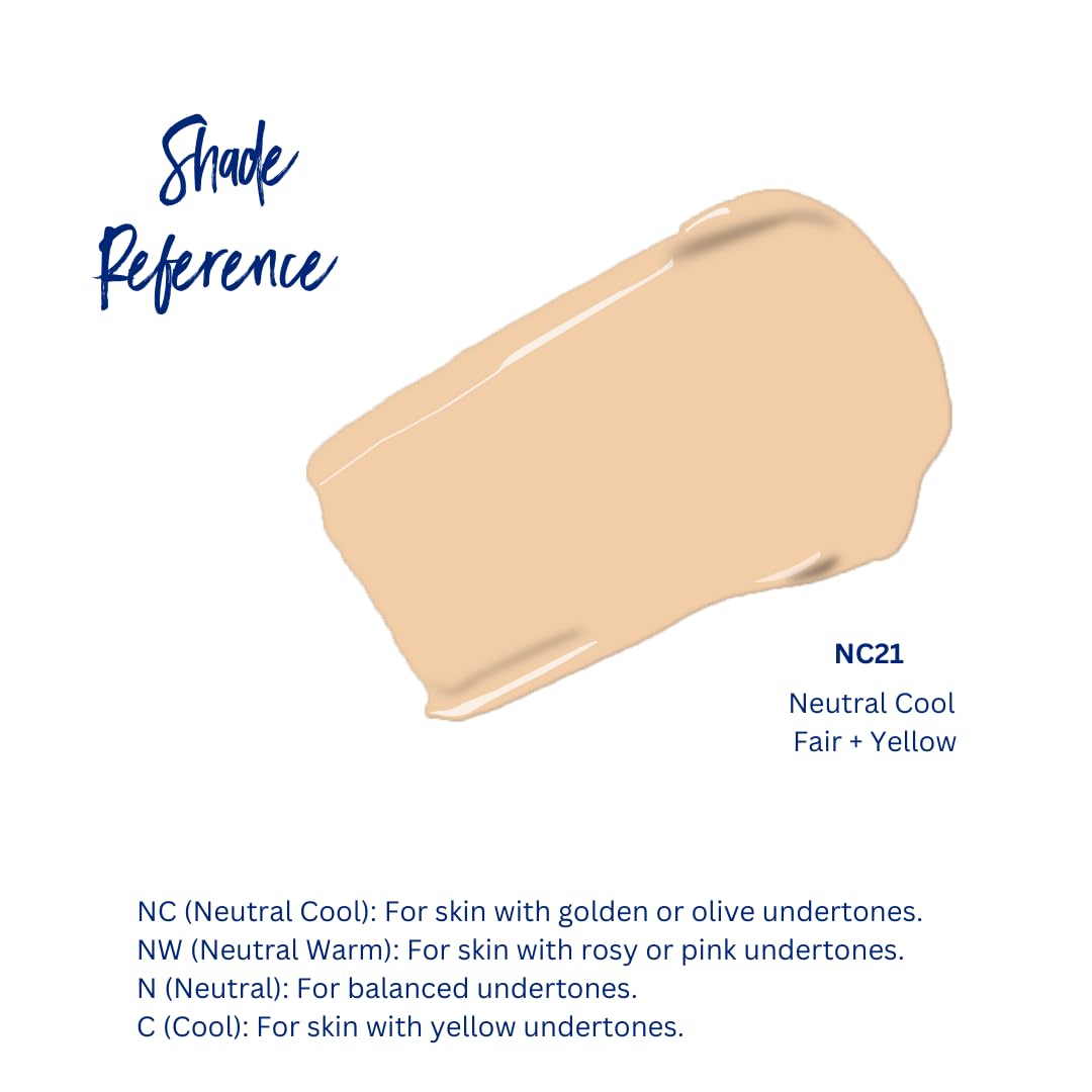 Best Bronze Bombshell Body Makeup - Tattoo Cover Up Makeup & Body Foundation Waterproof - Tattoo Concealer Waterproof for Scars, Varicose Veins Cover Up & Leg Foundation (NC21 Warm Radiance)