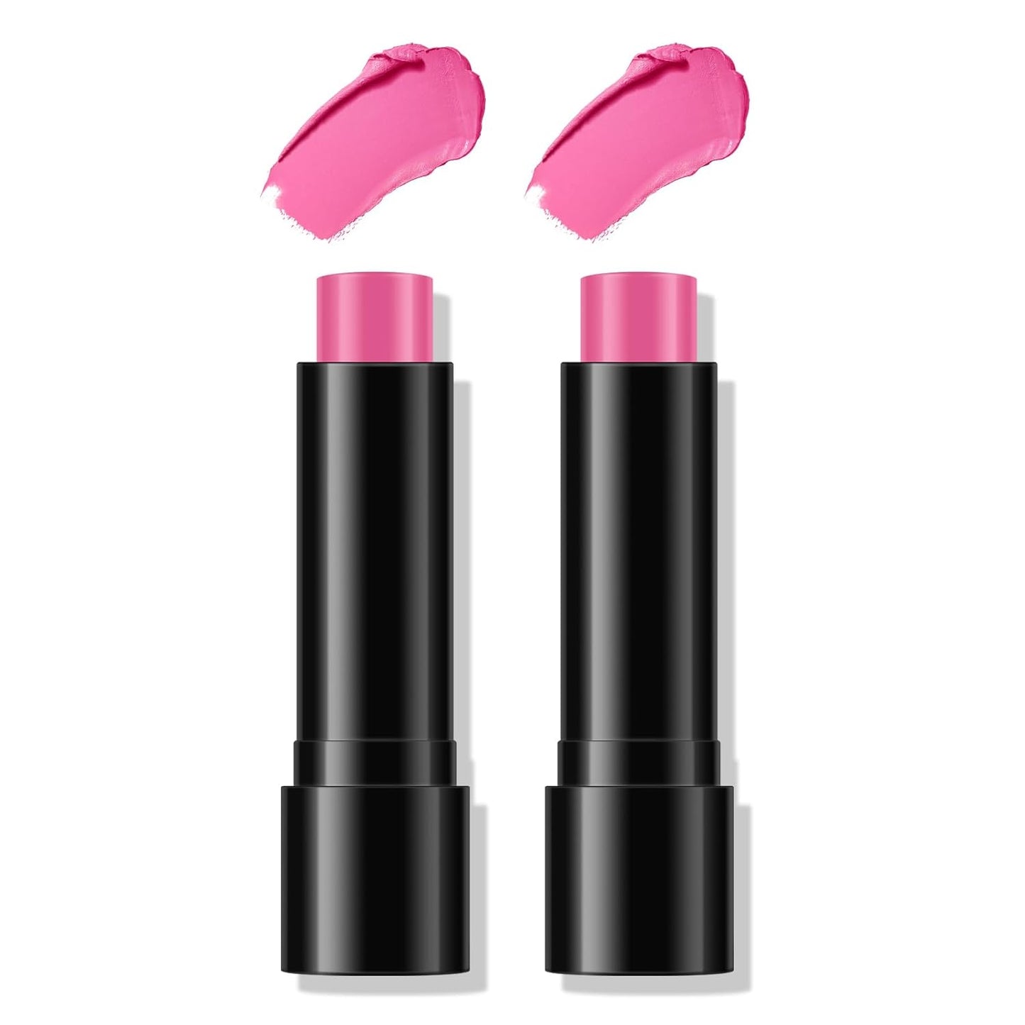 2Pcs Pink Face Body Paint Eye Black Stick, Pink Eyeblack Stick for Sports Baseball/Softball/Football Anti-Glare Outdoor Sports for Athletes Baseball Under Eye Black Body Paint Sweat-proof