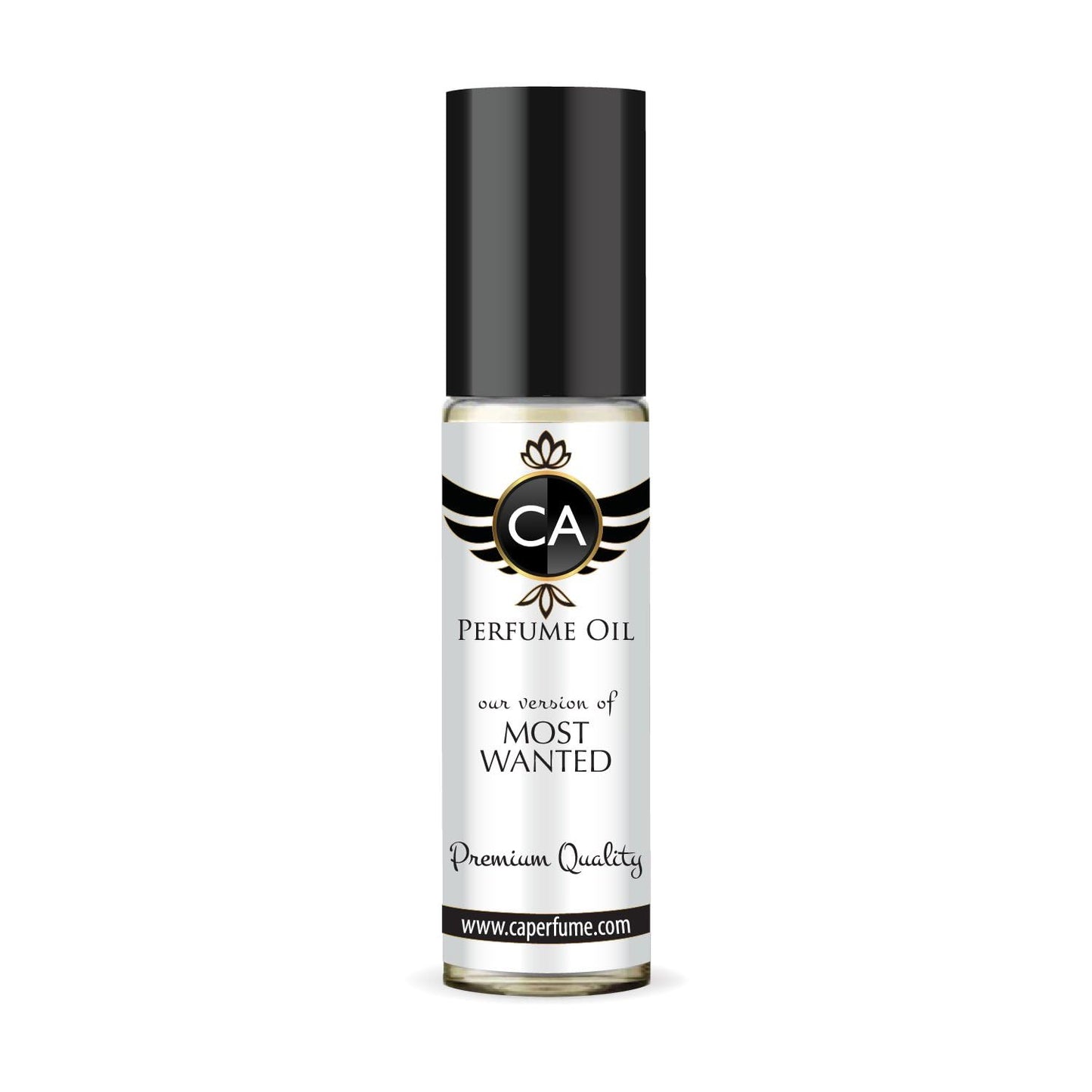 CA Perfume Impression of Most Wanted Unisex Fragrance Oil Amber Spicy Scent Long Lasting Perfumes for Women & Men Travel Size TSA Ready Mini Parfum Body Oil Roll-on 0.33 Fl Oz 10ml